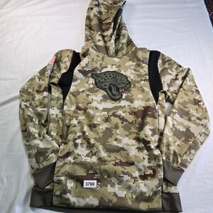 NFL Jacksonville Jaguars Camo Digitate Hoodie Dri-Fit Nike Large Men